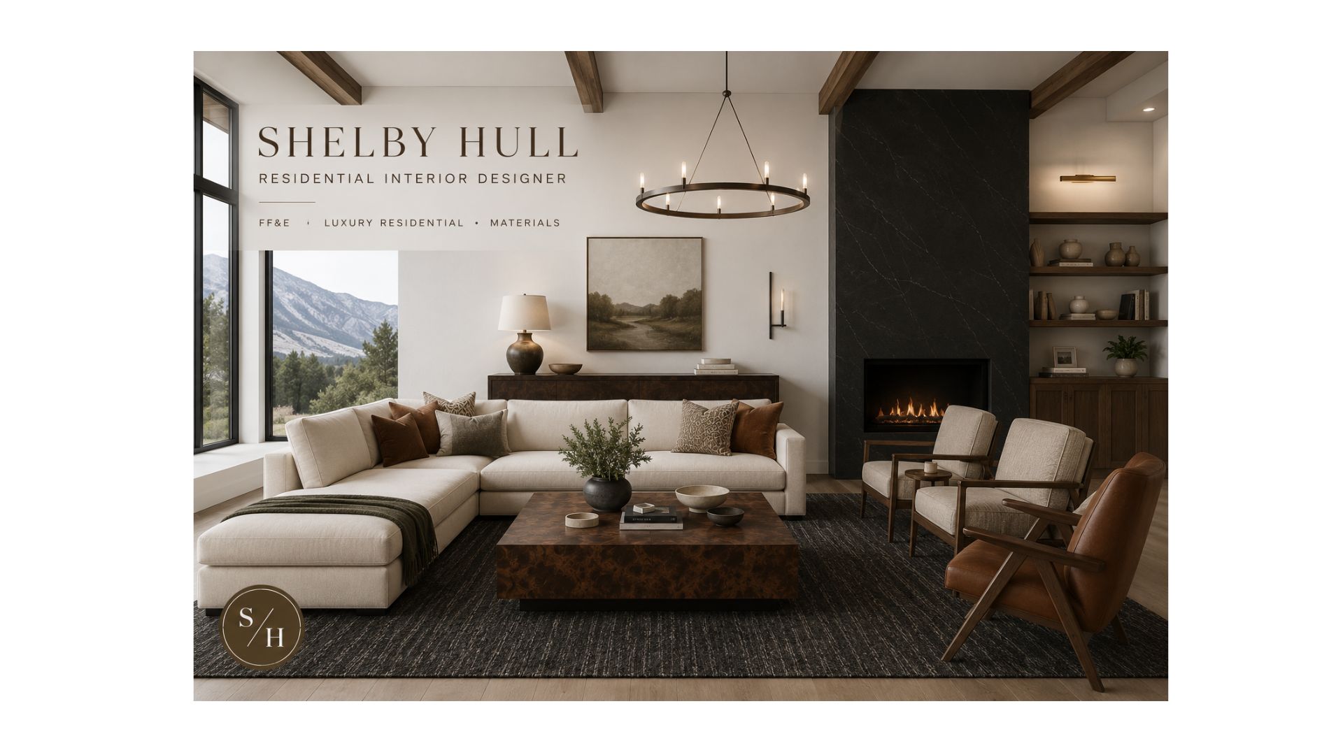 Portfolio cover image — luxury interior design work by Shelby Hull