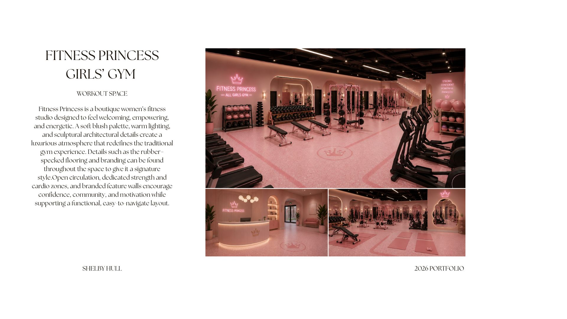 Fitness Princess Girls' Gym workout room.